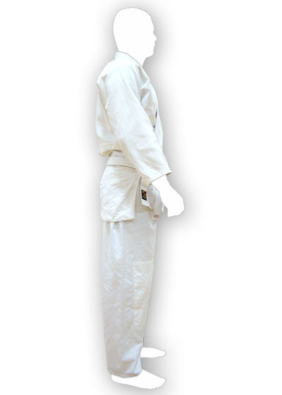 Kimono (Gi) D'Aïkido Allround Blanc 550 G - Marque TEKKA BUDO, Set Complet (veste, Pantalon, Ceinture)