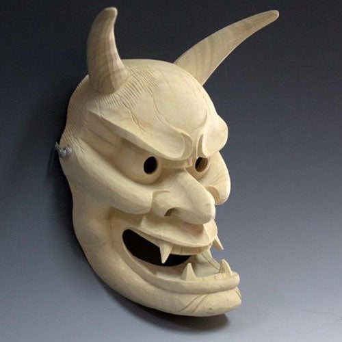 Mini Wood Noh Mask Vintage Japanese Soga Original Box | eBay
