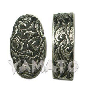 Yamato Budogu | Made in Japan Fuchi Kashira - Hiranami Small