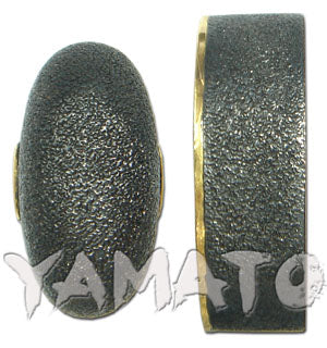 Higo Ishime Fuchi Kashira Black