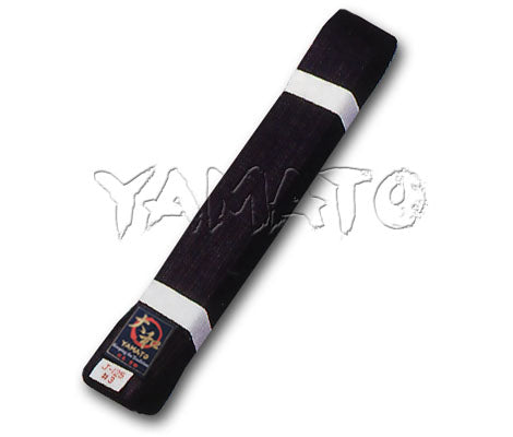 Deluxe Satin Weave Aikido Obi Black