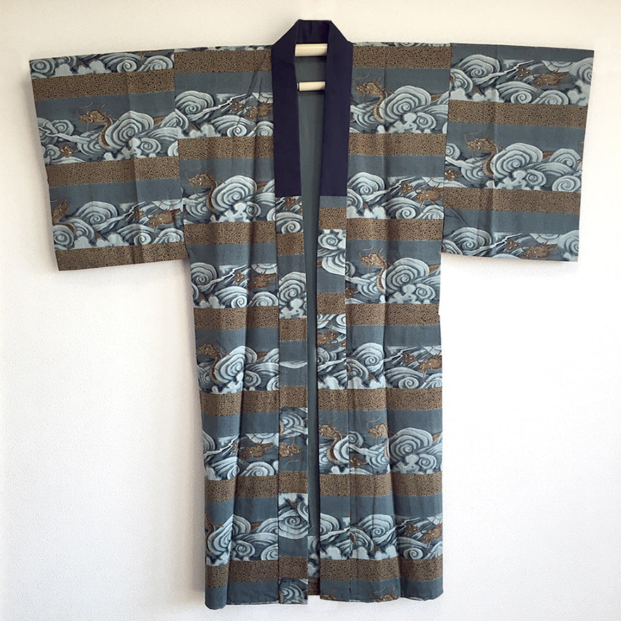 Antique Dragon Silk Kimono