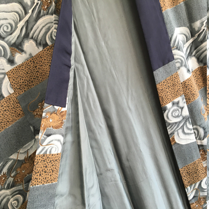 Antique Dragon Silk Kimono
