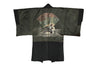 Antique Silk Haori Jacket with Kamon & SAMURAI Lined