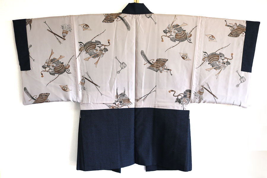 Antique Kimono and Haori Jacket Set [Kabuto]
