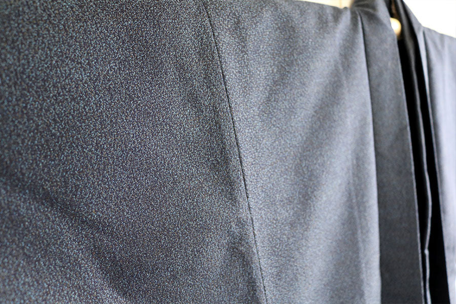 Antique Kimono and Haori Jacket Set with Fusa Cord