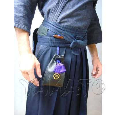 "KEN" Pouch Bag with Netsuke