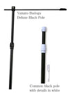 Deluxe Total Black Pole for Nobori Sashimono