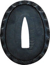 Hamidashi Tsuba Black