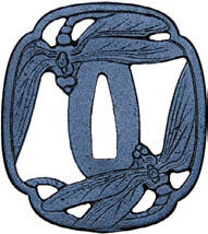 Mukai Kachimushi Sukashi Tsuba