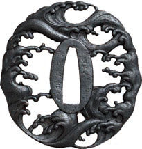 Namigashira Sukashi Tsuba