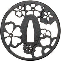 Sakura Sukashi Tsuba Small