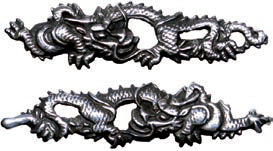 Sukashi Ryu Menuki【Silver】