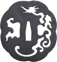Unryu Sukashi Tsuba Small