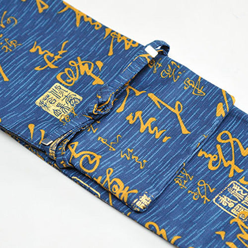Cotton golden Kanji Bag